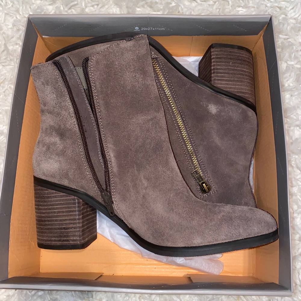 Suede booties